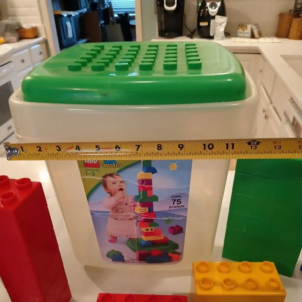 Lego Quatro 5357 Building Block Set With Storage Tub & Lid 73 Pieces Ages 1-3